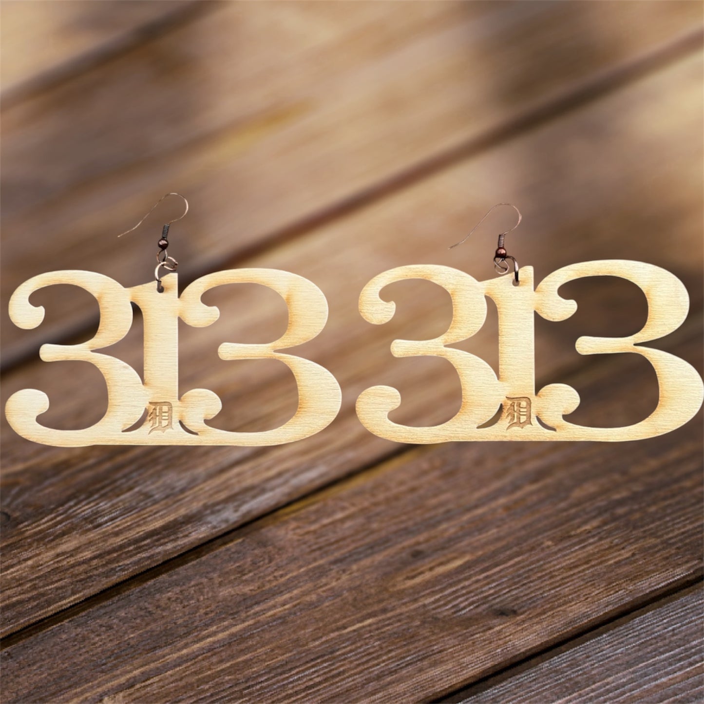 Classic 313 D Wood Earrings