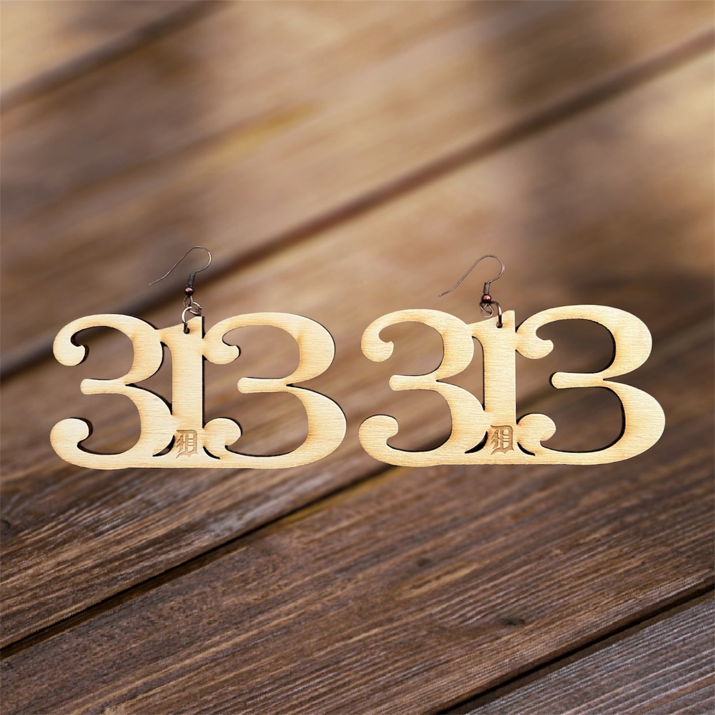 Classic 313 D Wood Earrings