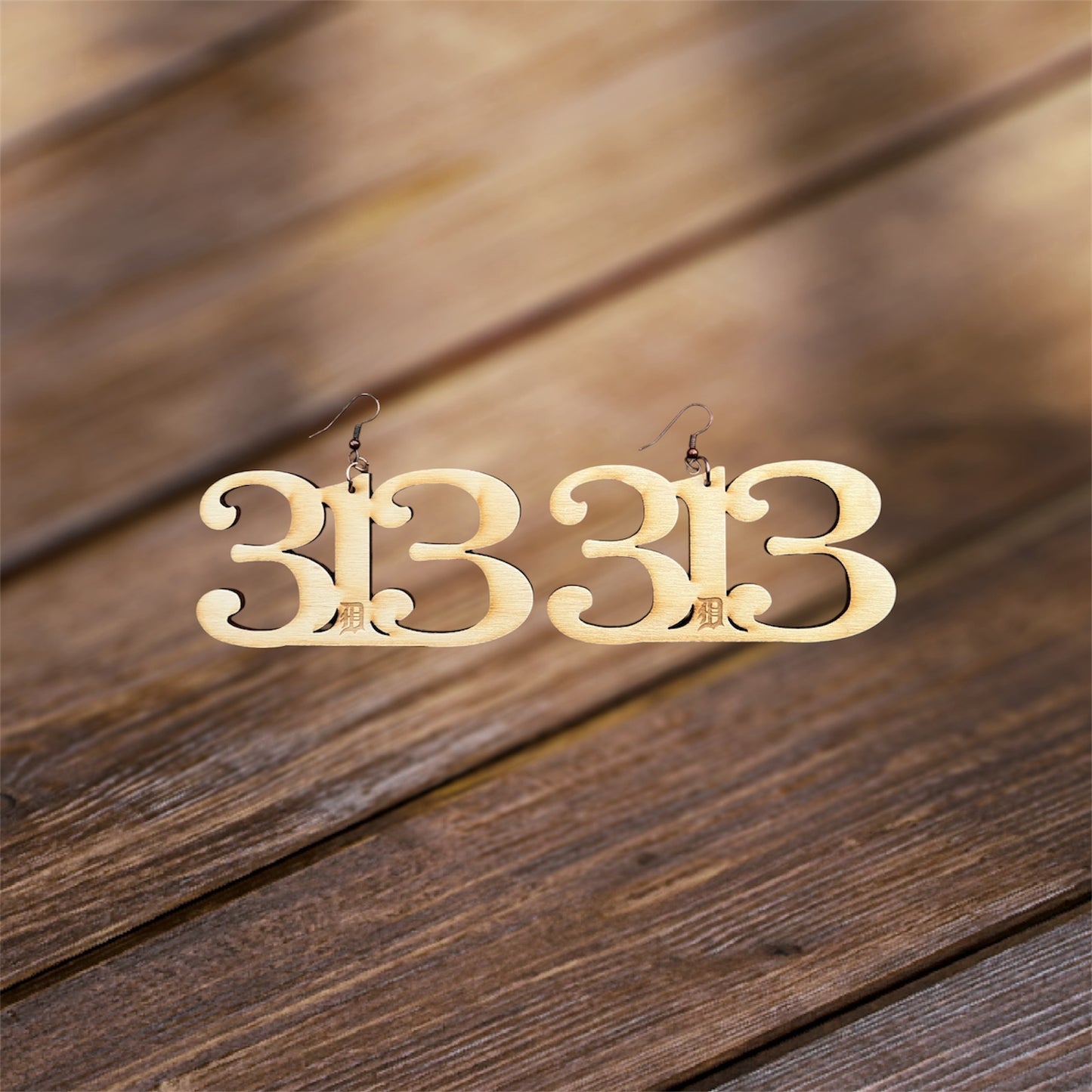 Classic 313 D Wood Earrings
