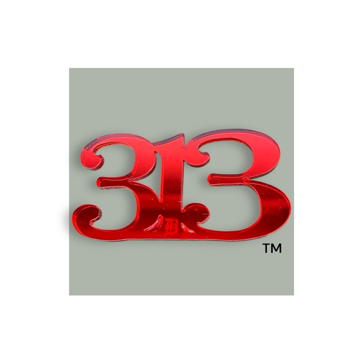313 D Metallic Acrylic Brooches