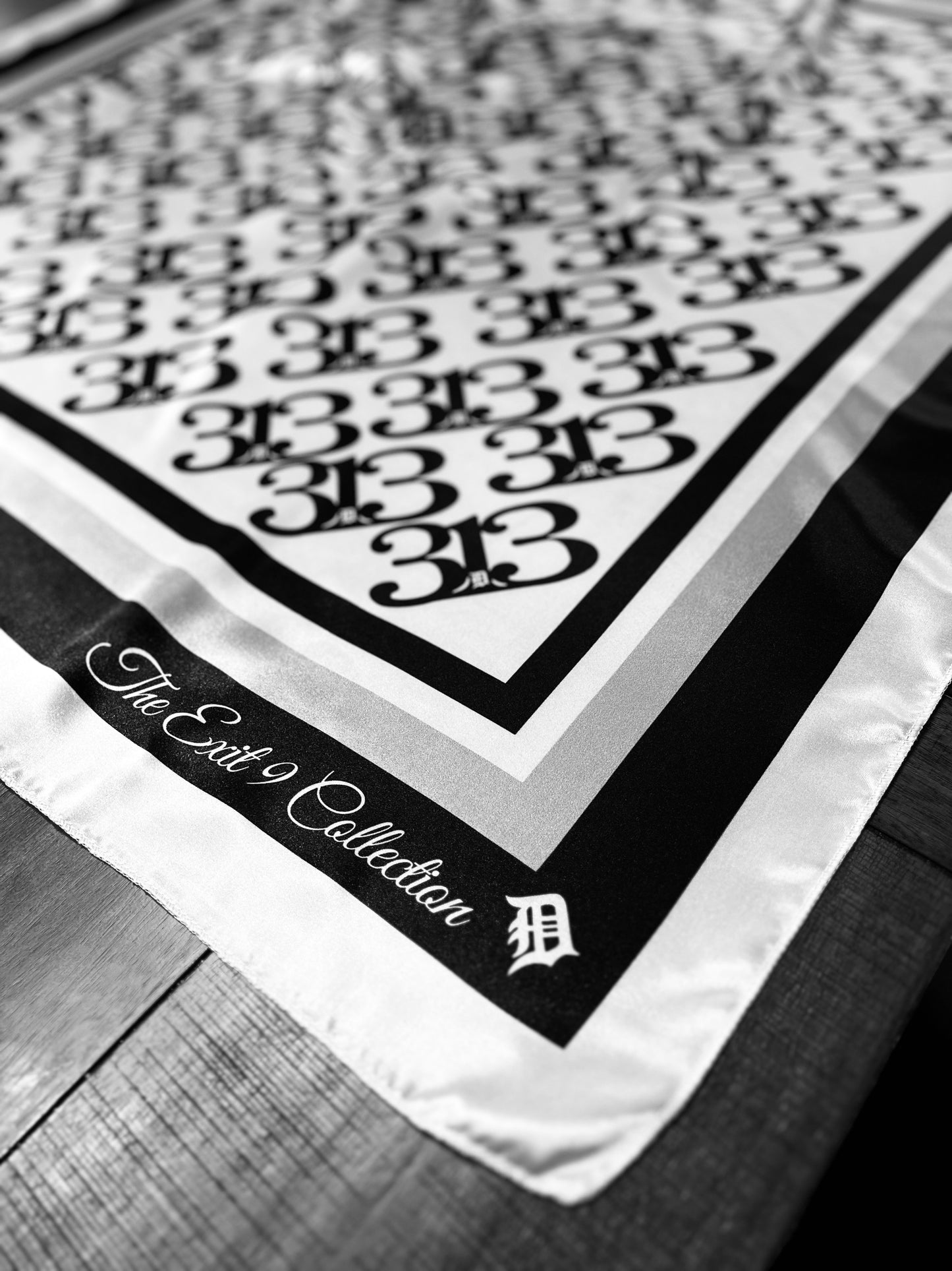 Large 313 Monogram Luxury Silk Scarf
