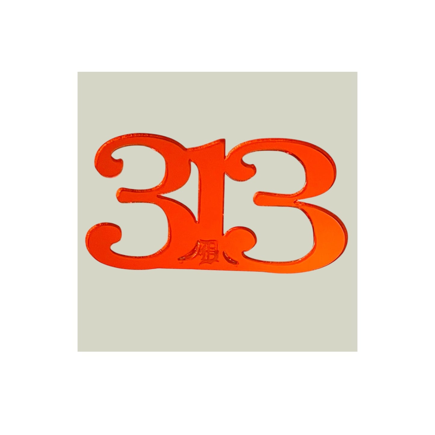 313 D Metallic Acrylic Brooches