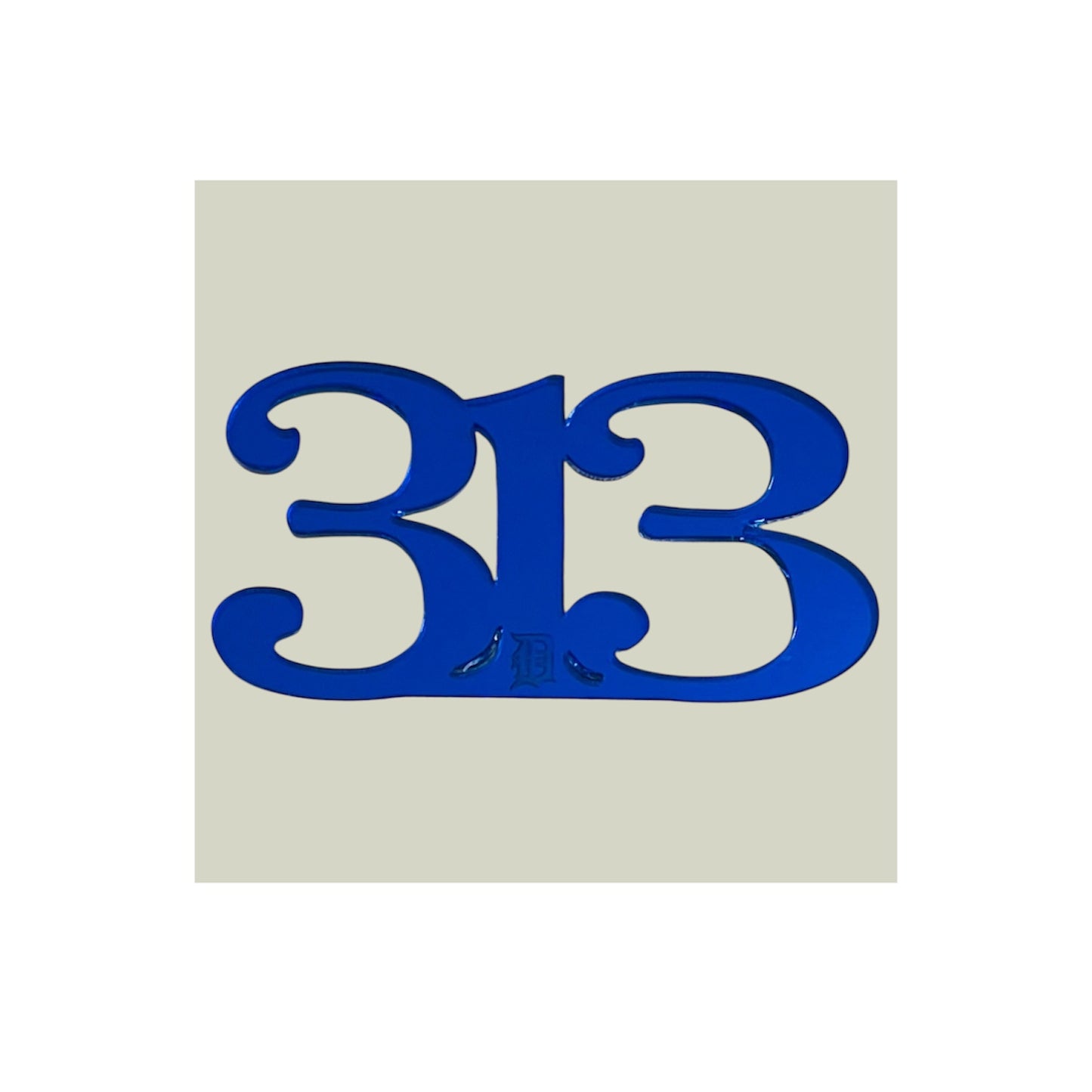 313 D Metallic Acrylic Brooches