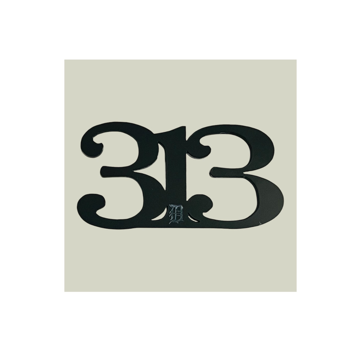 313 D Metallic Acrylic Brooches